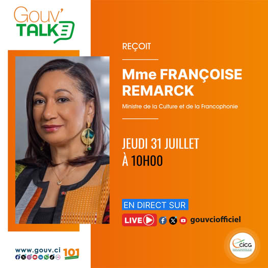 GouvTalk reçoit Mme Françoise Remarck, Ministre de la Culture et de la Francophonie.