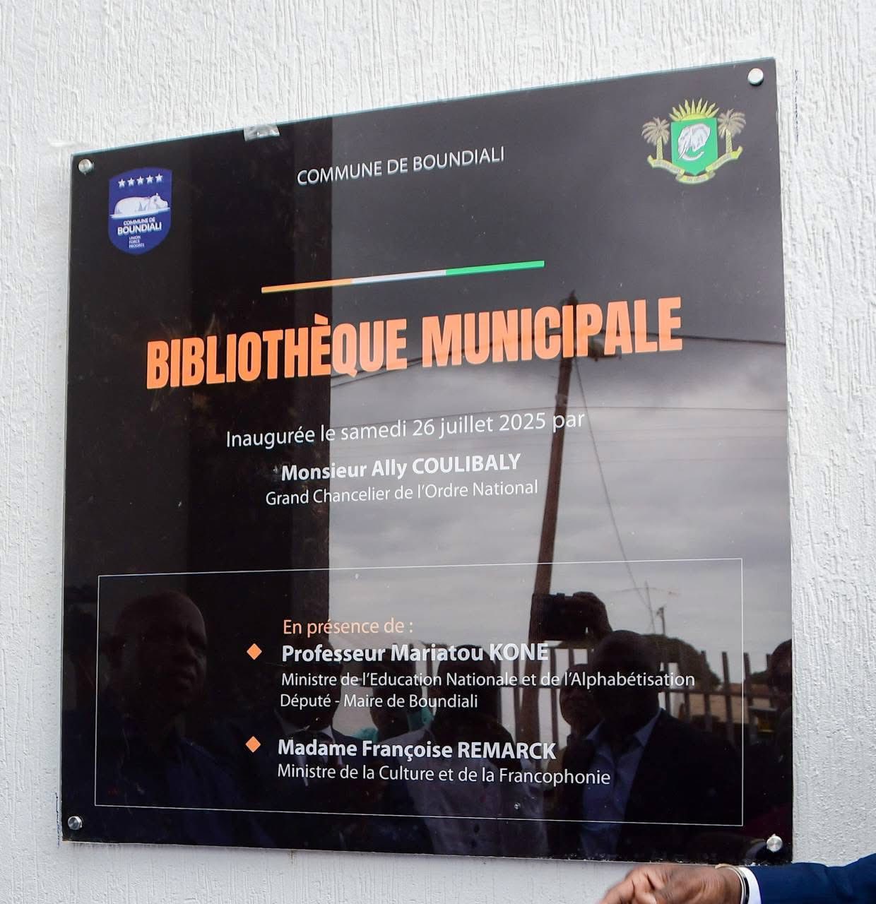 Inauguration de la médiathèque et de la bibliothèque municipale de Boundiali