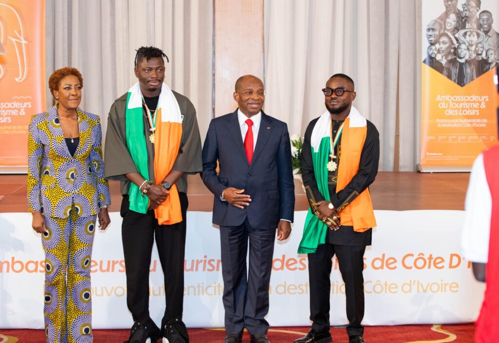 ABOUDIA ET PRINCE EDJA rejoignent le cercle prestigieux des Ambassadeurs du Tourisme et des Loisirs de Côte d’Ivoire