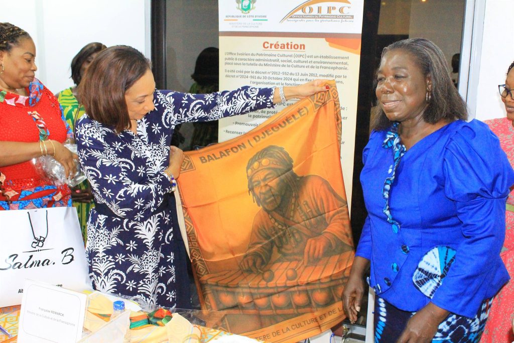 Visite de Madame Françoise Remarck, Ministre de la Culture et de la Francophonie à l’Office Ivoirien du Patrimoine Culturel (OIPC)