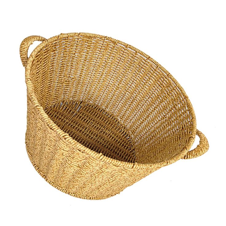 Panier en rotin à manche