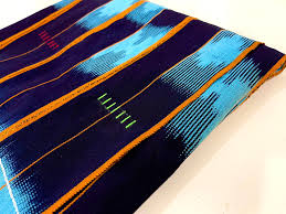 Pagne Baoulé violet dominant